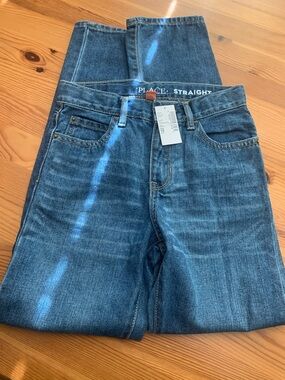 The Children's Place Boys Straight Jeans in Medium Blue Wash